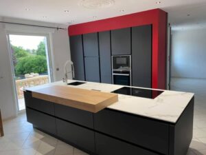 cuisine rouge et noire